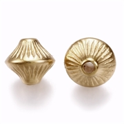 Bicone perler af CCB. KC forgyldt. 7 x 6 mm. 60 stk.